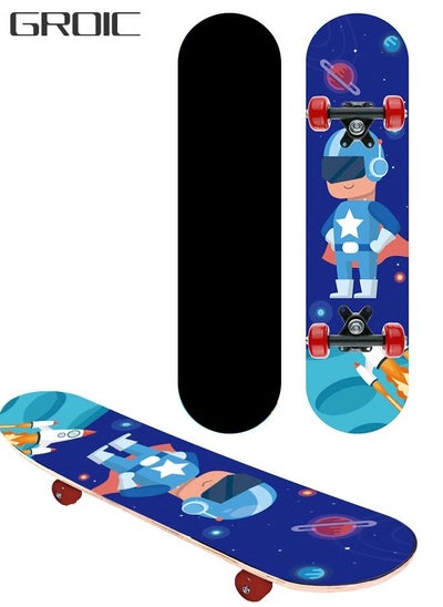 Buy Complete Skateboards for Teens, Beginners, Girls,Boys,Kids,Adults 24 inches in UAE