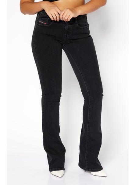 اشتري Women Bootcut Low Waist Stretchable Jeans, Black في السعودية