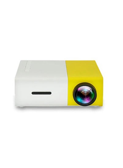 Buy BSNL Mini Entertainment Projector LED Light LCD Type Display With Built-In Speaker For Sony PS4 Xbox 1080P HDMI USB Audio Portable Home Media Video Player Yellow in UAE