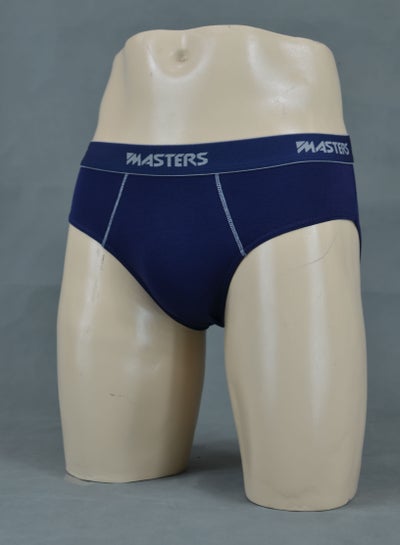 Buy Masters Underwear For Men Brief Cotton Stretch - Navy Blue in Egypt