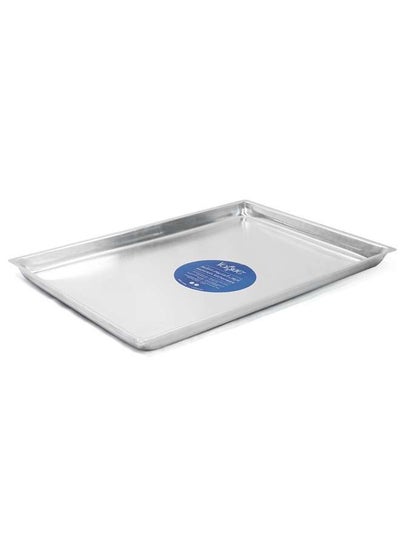 Buy Aluminium Reactangular Oven Tray 60x40 cm / 1.5 mm ,Silver ,Jordan in UAE