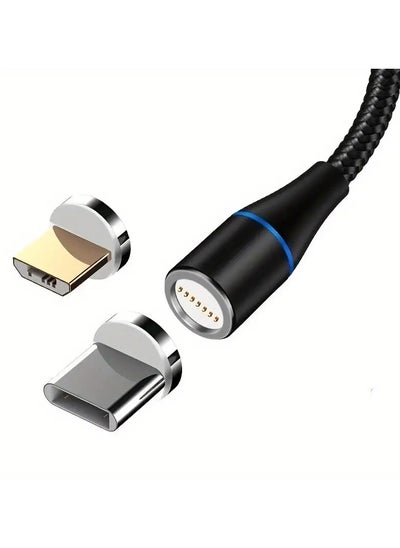 Buy 2-in-1 With Magnetic Charging Cable With Fast Charging For Android And Type-C Devices in UAE