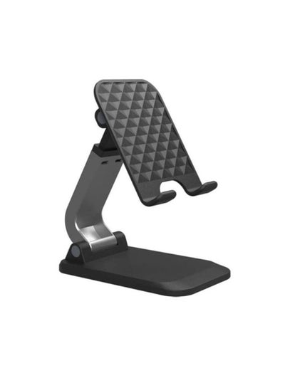 Buy Universal Folding Desktop Mobile Phone And Tablet Stand Black/Silver in UAE