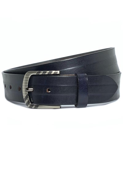 Buy Classic Milano Genuine Leather Belt Men Casual Belt for men Mens belt 40MM 14902 (Blue) by Milano Leather in UAE