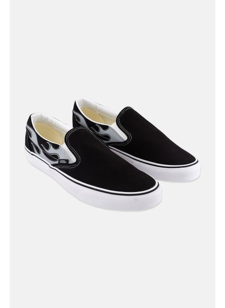 اشتري Men Classic Slip On Low Cut Casual Shoes, Black/White في الامارات