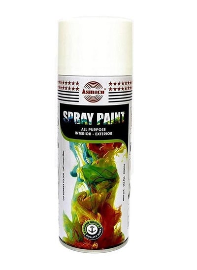 اشتري Asmaco Spray Paint White 400ml في الامارات