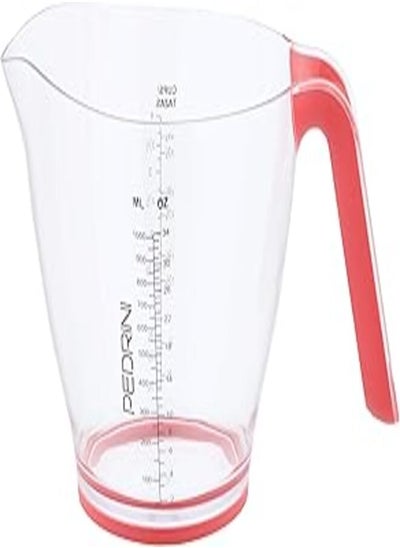 Buy PEDRINI Plastic Graduated Jug, 1 L. Non Slippery Rubber Base & Handle in Egypt