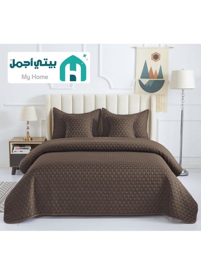 Buy Comforter set king size 6Pcs with microfiber filling 220*240 cm in Saudi Arabia