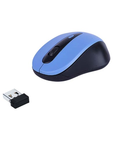 اشتري Wireless Connectivity Mouse 2.4 GHz With USB Black/Blue في الامارات