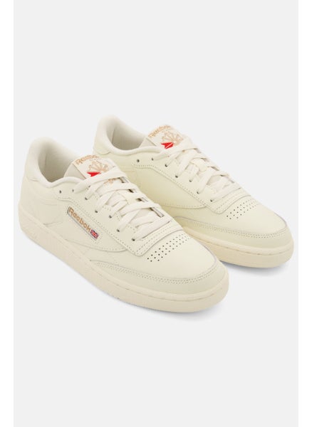 اشتري Women Club C Lace Up Tennis Shoes, Off White في السعودية