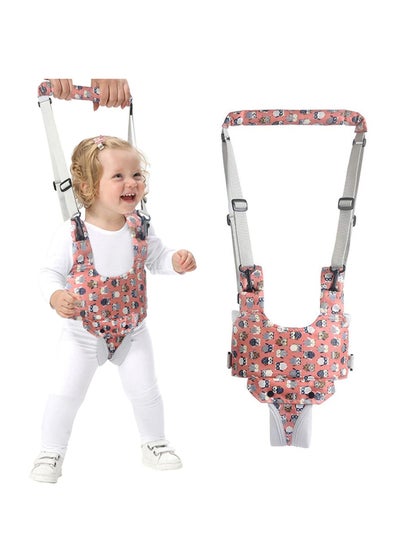 Buy Baby Walker, Handheld Child Walking AidProtective BeltChildren's Activity WalkerAdjustable Standing Walking Aid (Red) in UAE