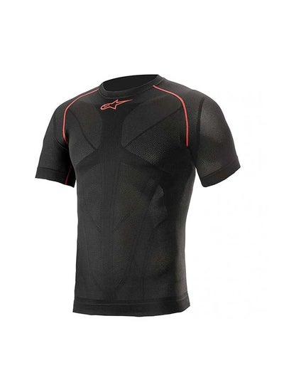 اشتري Alpinestars Ride Tech V2 Top Short Sleeve Summer Black/Red - XS/S في الامارات