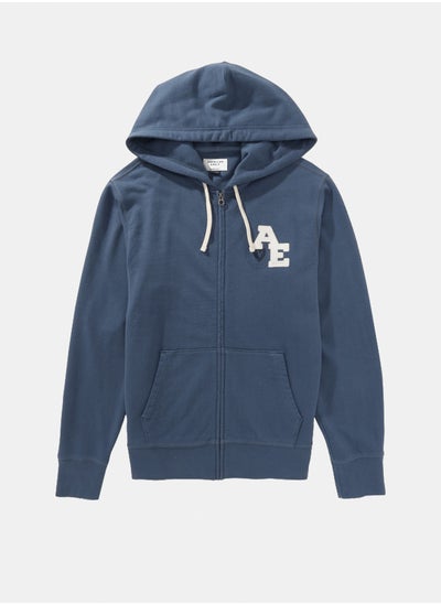 Buy AE Logo Graphic Zip-Up Hoodie in Egypt