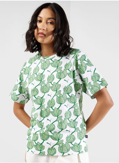 Buy Essential Blossom All Over Printed T-Shirt in UAE