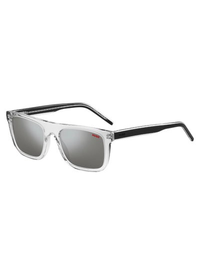 اشتري Unisex Uv Protection Rectangular Shape Acetate Sunglasses Hg 1297/S Grey 40 - Lens Size: 39.9 Mm - Crys Blck في الامارات