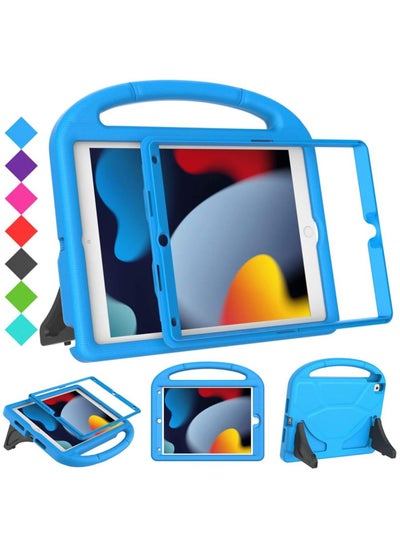 اشتري Kids Case for Apple iPad 9th/8th/7th Generation 10.2 inch Cover with Screen Protector Handle Stand في السعودية