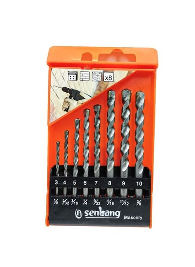 Buy Drill Bit Set 8 PCS Drill Bits for Steel Wood Impact Driver Shank Impact Drill Bits Quick Connect 1/8 5/32 3/16 1/4 9/32 5/16 11/32 /3/8 Sizes in Saudi Arabia