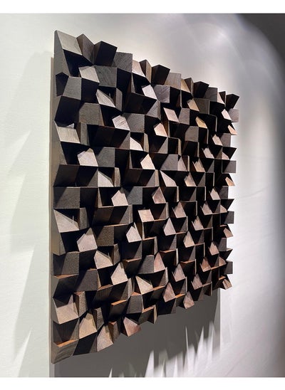 اشتري Dark Brown Soundproof Wall Art By Woodeometry في مصر