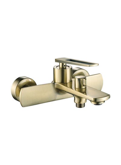 اشتري Sofia Bath Shower Mixer Tap With Hand Shower Brass Rain Shower Single Handle Faucet, Handheld Spray L 20 x W 14 x H 26 Cm Brown في الامارات