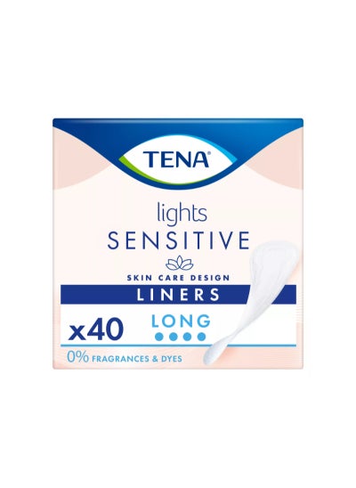 Buy TENA Lights Long Incontinence Liners 40 pack in UAE