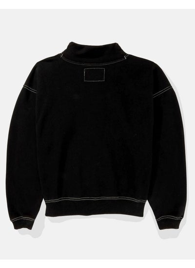 Buy AE Graphic Mock Neck Sweatshirt in UAE