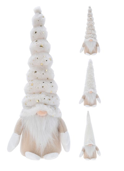 Buy Koopman Gnome Hangdeco 42Cm  Cream Assorted 1 Piece in UAE