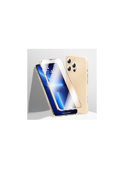 Buy 360 case for iPhone 12 Pro Max, gold from Ricci in Egypt