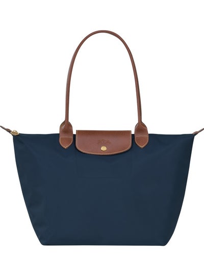 Buy Longchamp women's large tote bag, handbag, shoulder bag, navy blue classic style Topic: in UAE