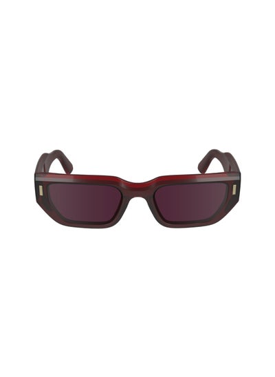 Buy FULL RIM ACETATE MODIFIED RECTANGLE CALVIN KLEIN SUN CK24500S  5119 (605) BURGUNDY in UAE