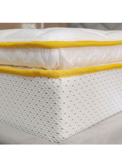 Buy Latex Pillow Top Pocket Spring Mattress Medium Soft Feel Queen Bed Mattress Spine Balance For Pressure Relief L200xW150 cm Thickness 30 cm in UAE