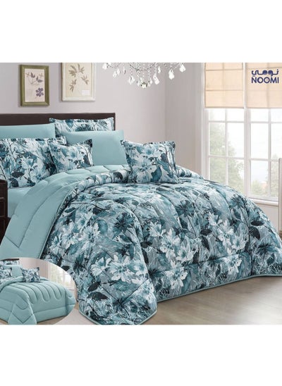 Buy 8-Piece Comforter Set Two-Sided Microfiber Double King Size 240x260 in Saudi Arabia