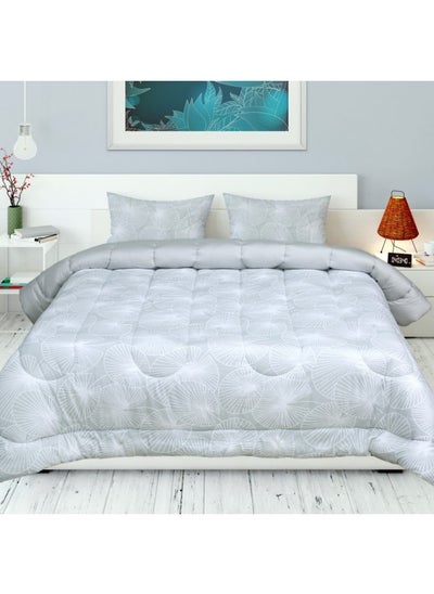 اشتري Essential Single-Sized Comforter, Grey - 160X200 Cm في الامارات