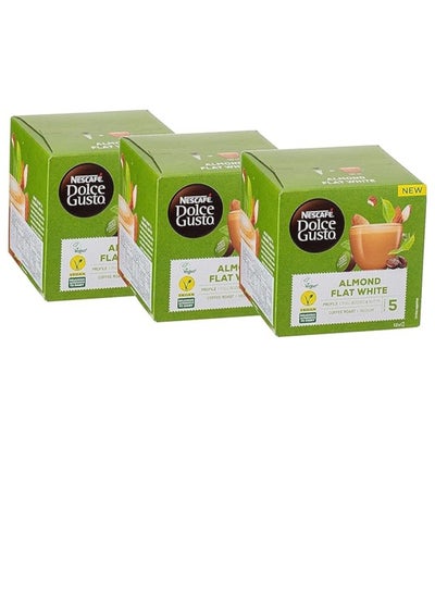 Buy Nescafe Dolce Gusto Almond Flat White Coffee pack of 3 in UAE