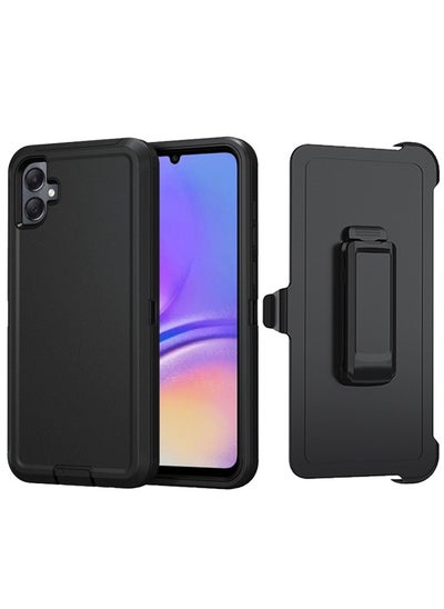 Buy Samsung Galaxy A05 4g Case, Protective Cell Phone Cover, Super Military Grade Duty Hard Shockproof Armor Protector Case Cover Accessory with Belt Clip Holster for Samsung Galaxy A05 4g, Black in UAE