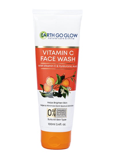 Buy EARTH GO GLOW VITAMIN C FACE WASH 100 ML in UAE