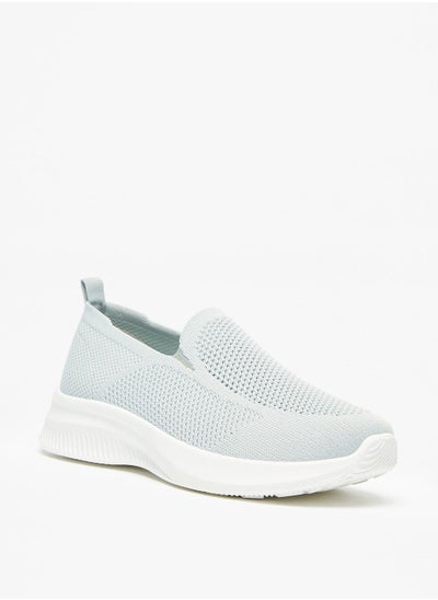 Buy OAKLAN Textured Slip-On Shoes with Pull Tabs in UAE