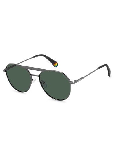 اشتري Unisex Polarized Pilot Sunglasses - Pld 6211/S/X Grey Millimeter - Lens Size: 57 Mm في الامارات