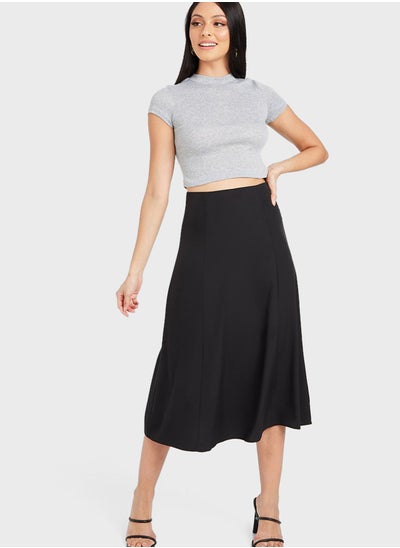 Buy High Waist Midi Skirt in Saudi Arabia