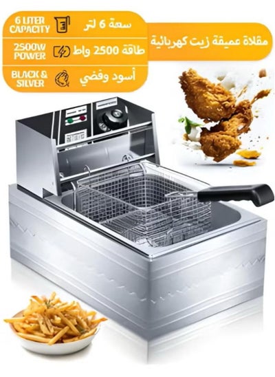 Buy 6 liter oil fryer  rustresistant in Saudi Arabia