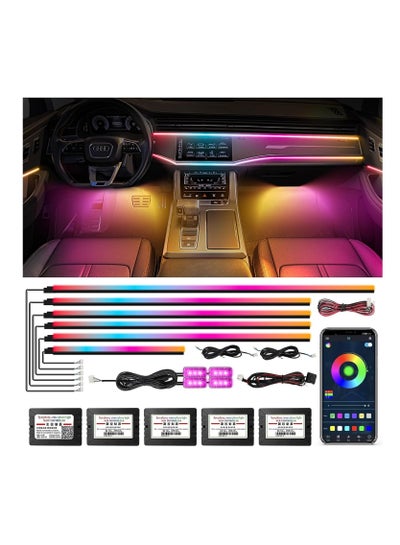 Buy Dreamcolor Acrylic Interior Car Lights, Toby's Car Accessories 10 in 1 Car LED Strip Lights with APP Control in UAE