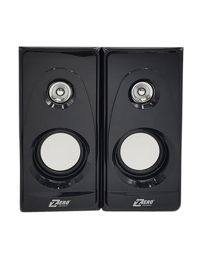 Buy Zero ZR-80 Wired Digital Speaker for Computer and Laptop, 2 Pieces - Black in Egypt
