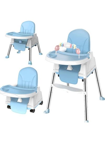 اشتري Baby highchair For Eating Foldable Portable Household Multifunctional Portable Baby Dining Car With Roller Wheels في الامارات