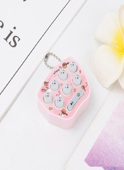 Buy Children Pocket Mini Whack-a-mole Game Console Adult Parent-child Interactive Leisure Puzzle Cute Cartoon Toy with Keychain in UAE