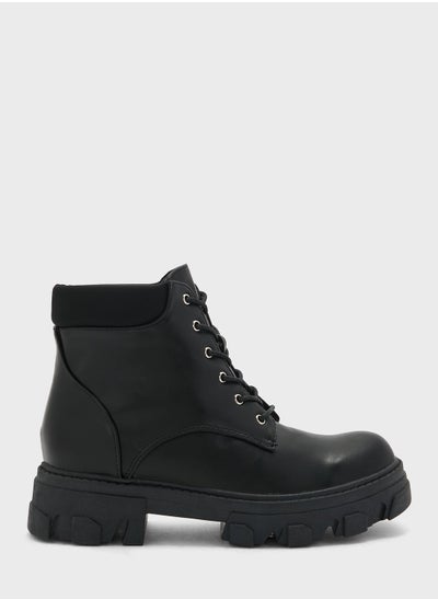 اشتري Lace Up Angle Boots في الامارات