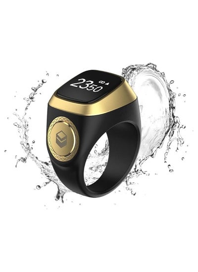 اشتري Smart Tasbih Zikr Ring, Muslim Prayer, Prayer timing reminder, OLED display Tasbih Counter, Smart Ring, Wearable Technology, Waterproof - Black(22mm) في السعودية