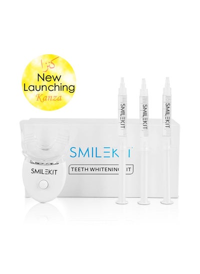 Buy Teeth Whitening Kit with 5X LED Light Accelerator at Home with New Carbamide Peroxide Teeth Whitening Gel Helps Effectively Remove All Kinds of Stain in UAE