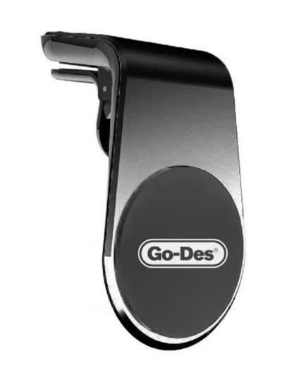 Buy GD-HD633 L-Shape Magnetic Car Phone Mount Holder Black in UAE