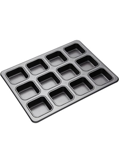 اشتري Masterclass Non-Stick 12-Hole Brownie Tin With Dividers في الامارات