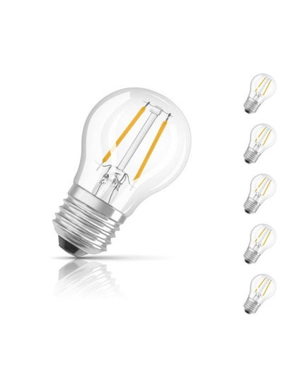 Buy Osram Dimmable Retrofit LED Filament Clear Warm White Bulb 4.8W 470lm - 2700K Pack Of 6 in UAE