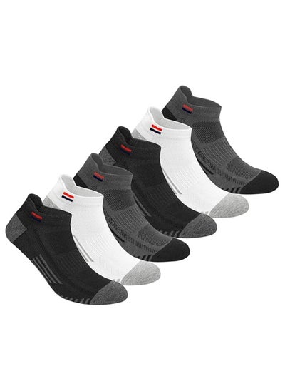 Buy NAVYSPORT Ankle Socks for Men Women Cotton Sports Socks Pack of 6 Pairs, Free Size, Multicolor in UAE